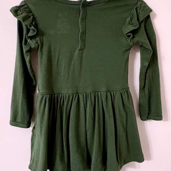 Kyte Baby Green Ruffle Long Sleeve Baby Twirl Dress - Picture 2 of 3